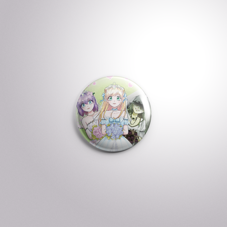 Cursed Club Princess Button Badge