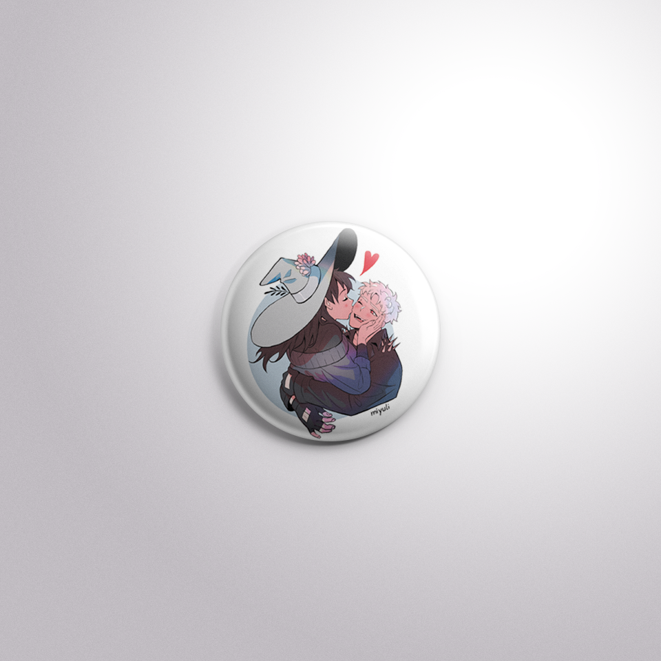 Morgana & Oz Button Badge