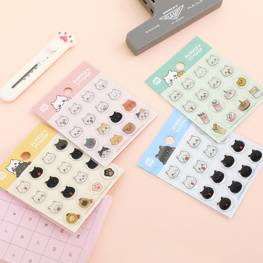 Meow Man_Epoxy Sticker_Chunbae & Nabi Bubble_24C