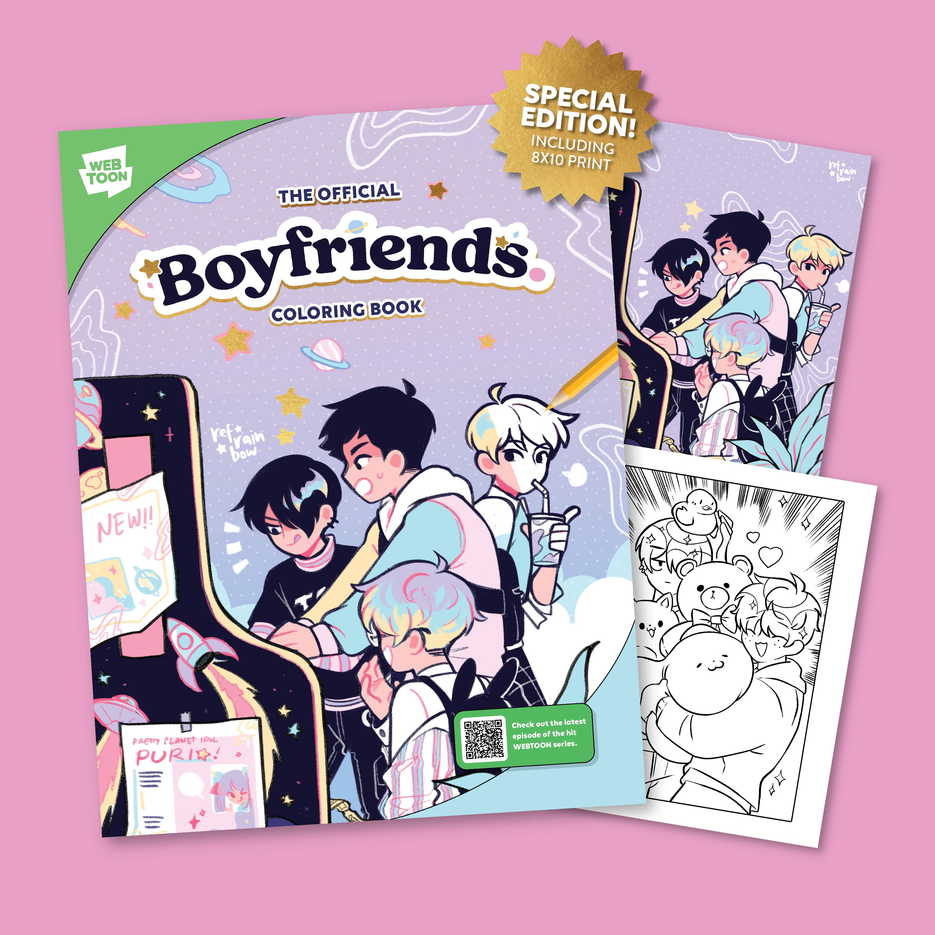 BOYFRIENDS - COLORING BOOK - Special Edition WEBTOON ENTERTAINMENT