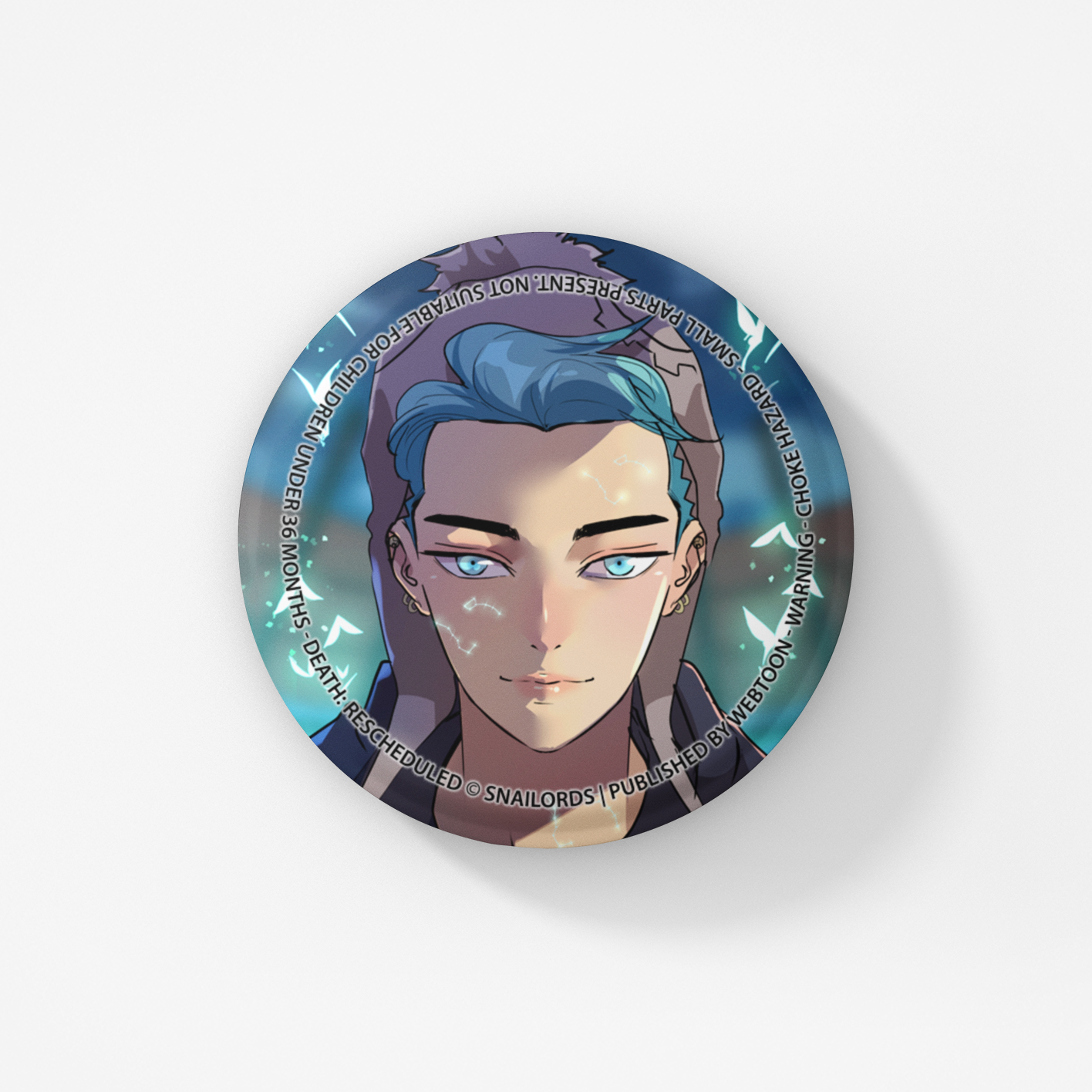 DEATH: RESCHEDULED - BUTTON BADGE SET WEBTOON ENTERTAINMENT