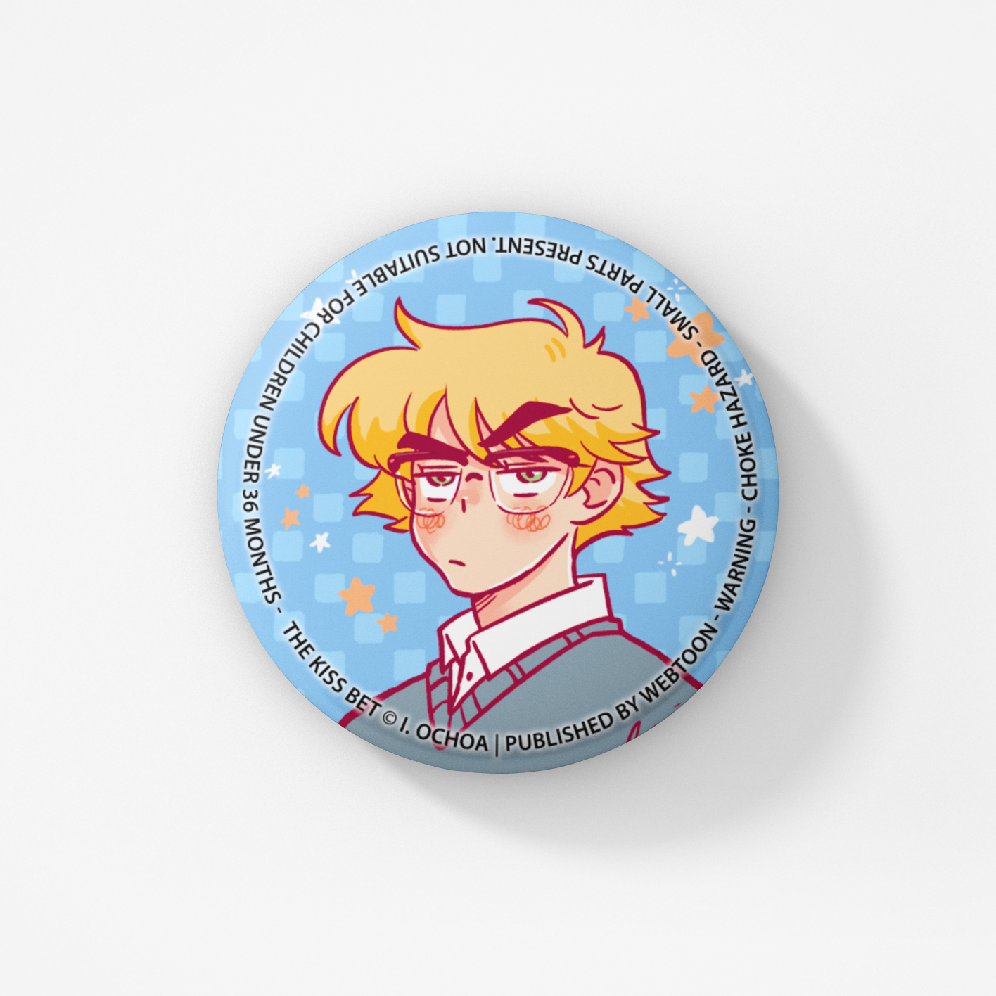 THE KISS BET - BUTTON BADGE SET WEBTOON ENTERTAINMENT