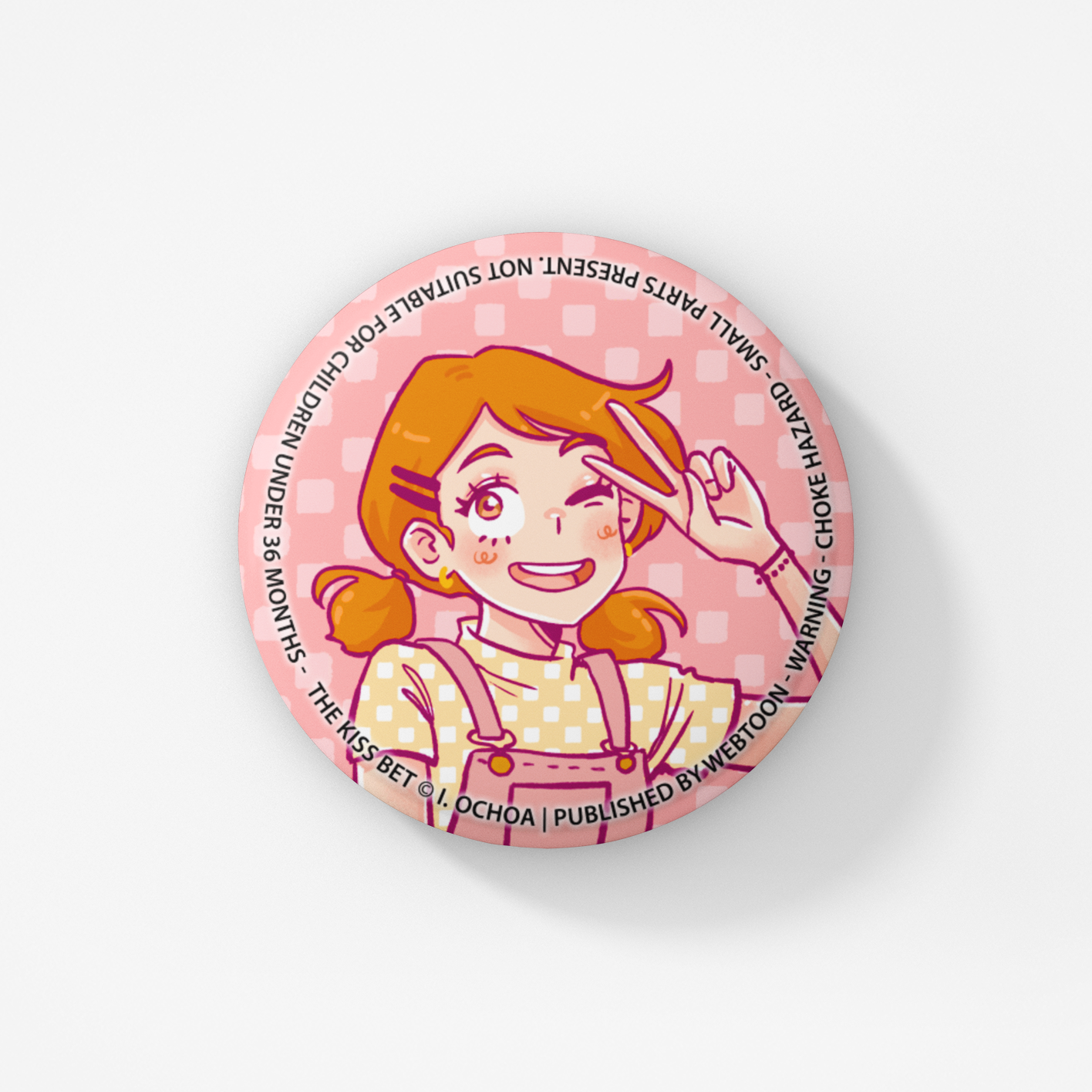 THE KISS BET - BUTTON BADGE SET WEBTOON ENTERTAINMENT