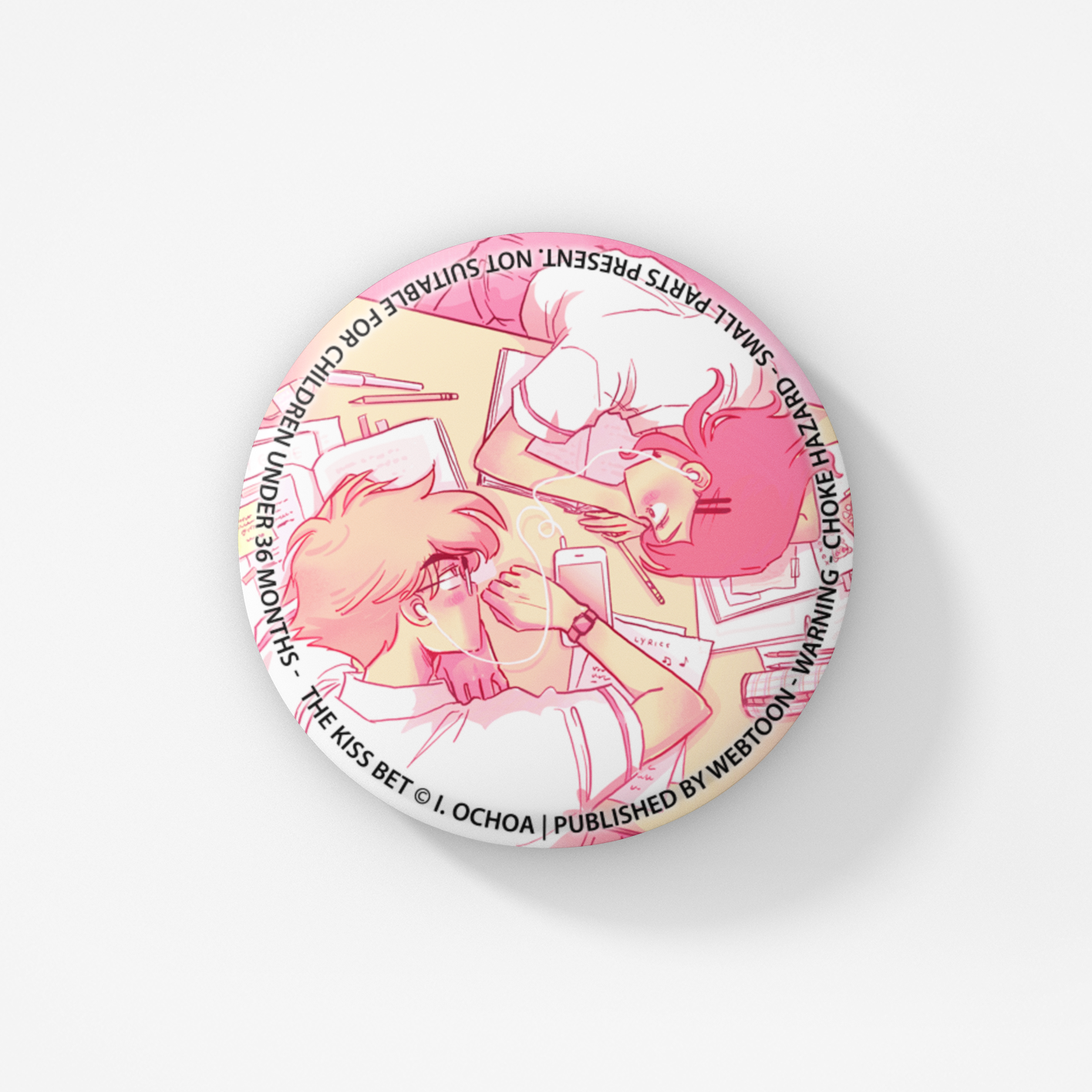 THE KISS BET - BUTTON BADGE SET WEBTOON ENTERTAINMENT