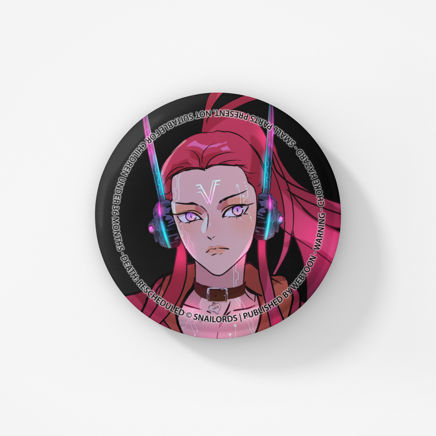 DEATH: RESCHEDULED - BUTTON BADGE SET WEBTOON ENTERTAINMENT