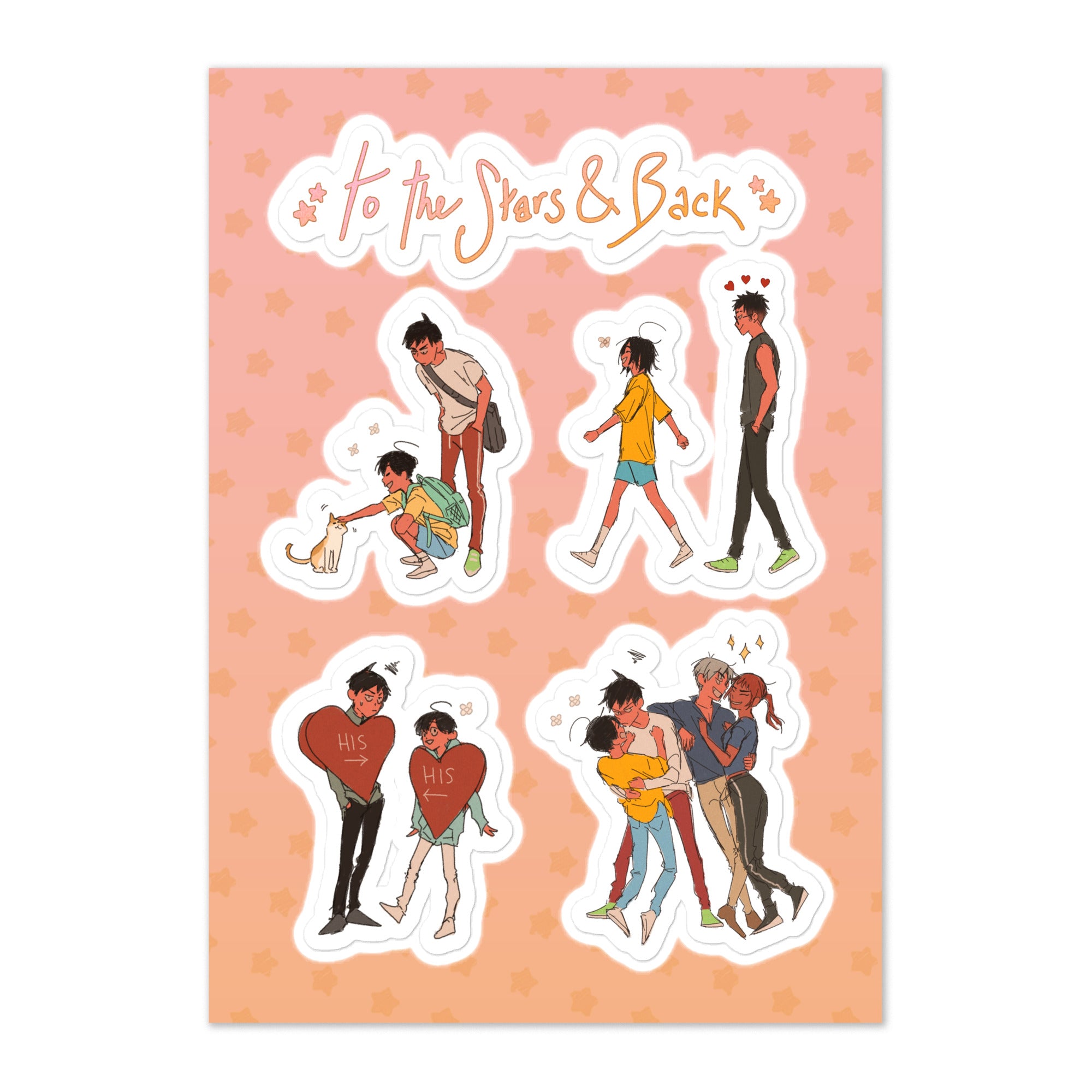TO THE STARS AND BACK - STICKER SHEET WEBTOON ENTERTAINMENT
