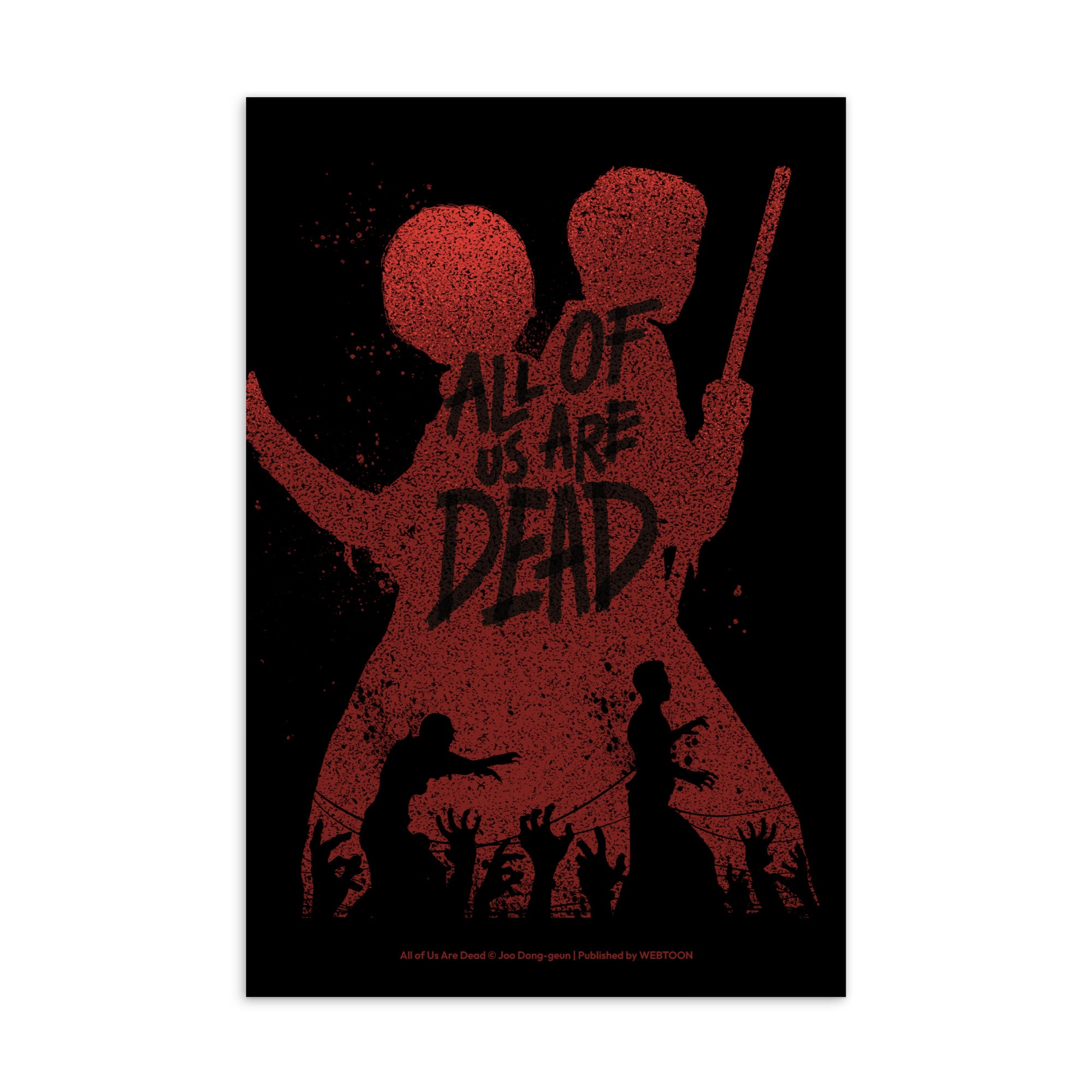 ALL OF US ARE DEAD - SILHOUETTE POSTCARD WEBTOON ENTERTAINMENT