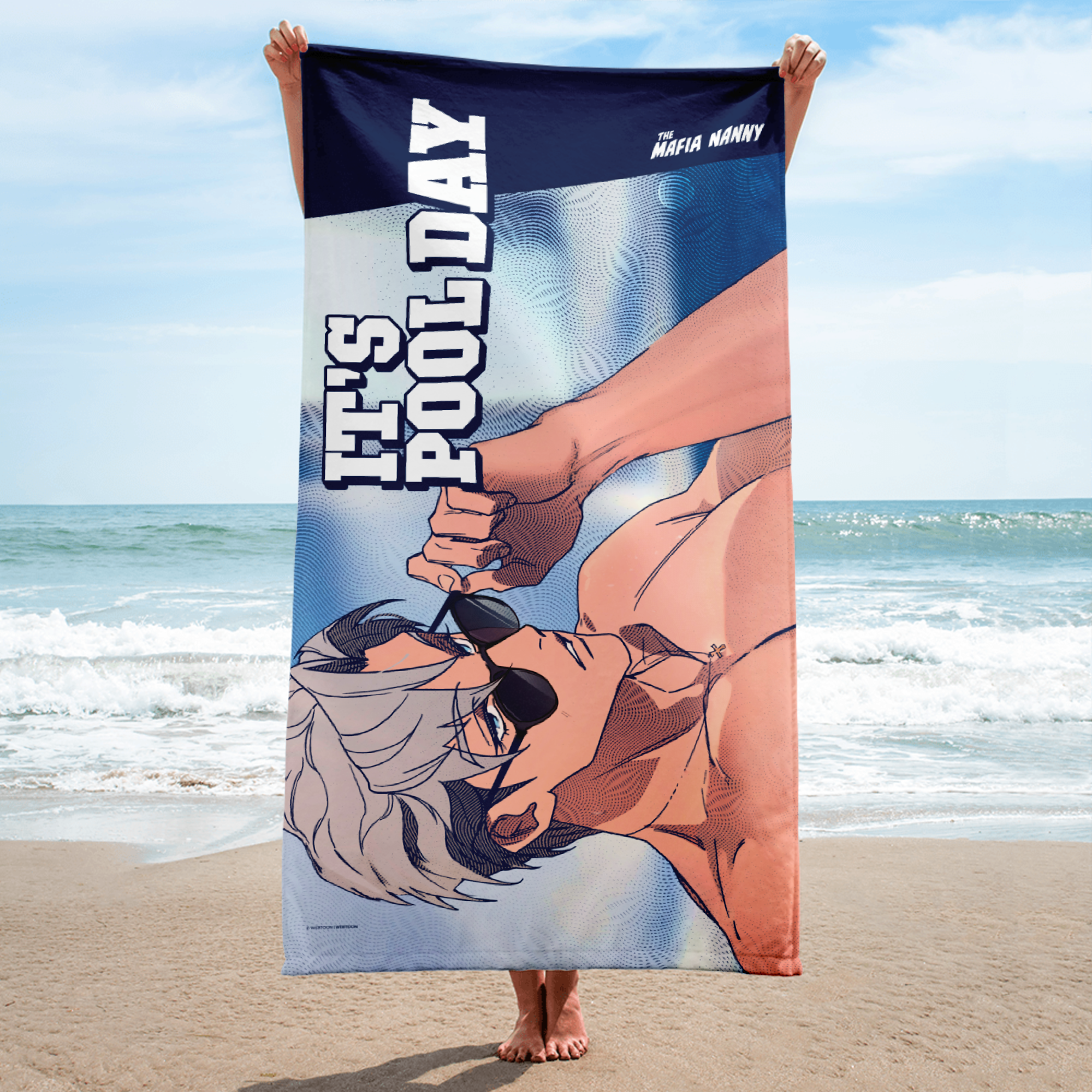 THE MAFIA NANNY - POOL DAY BEACH TOWEL WEBTOON ENTERTAINMENT