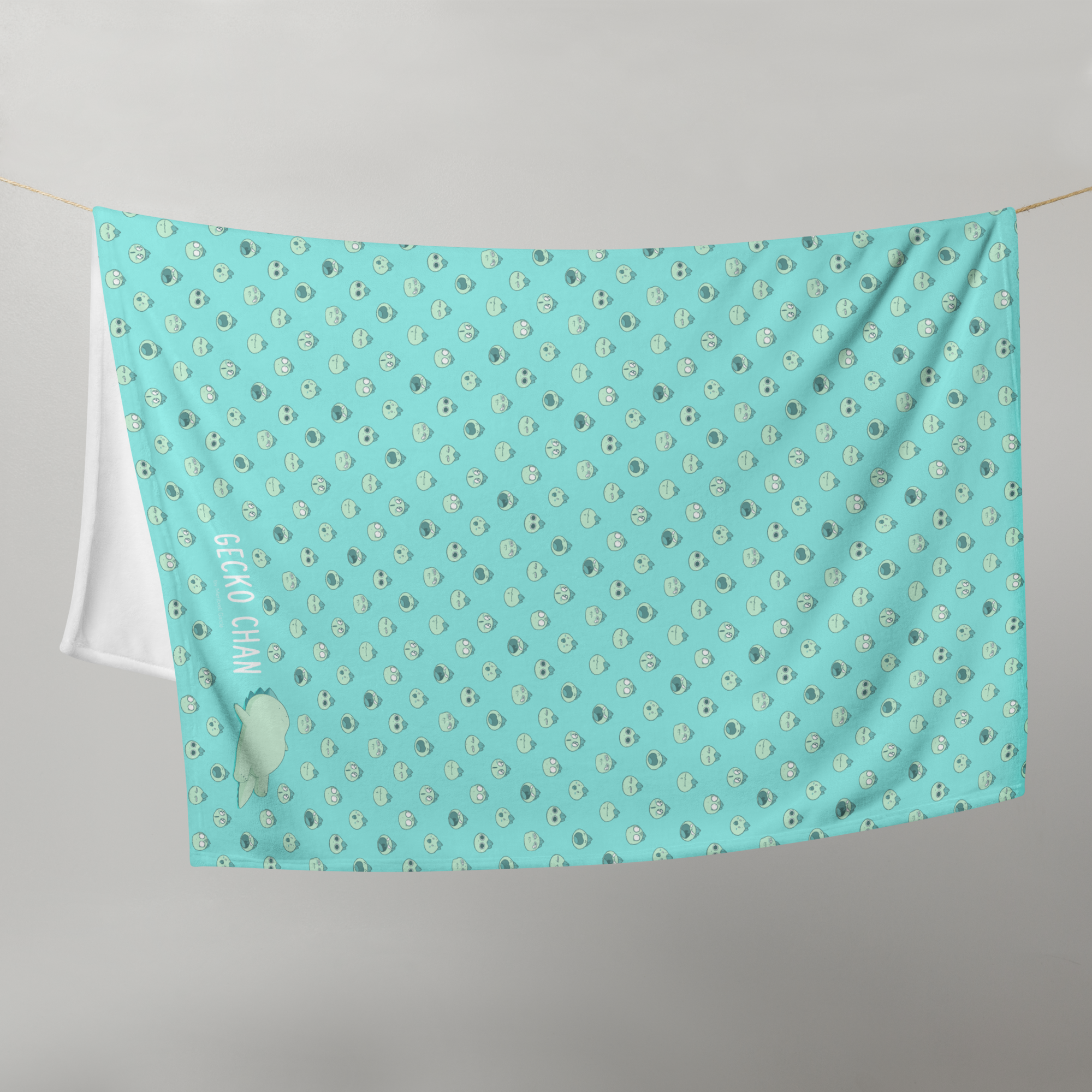 GECKO-CHAN - PATTERN THROW BLANKET WEBTOON ENTERTAINMENT