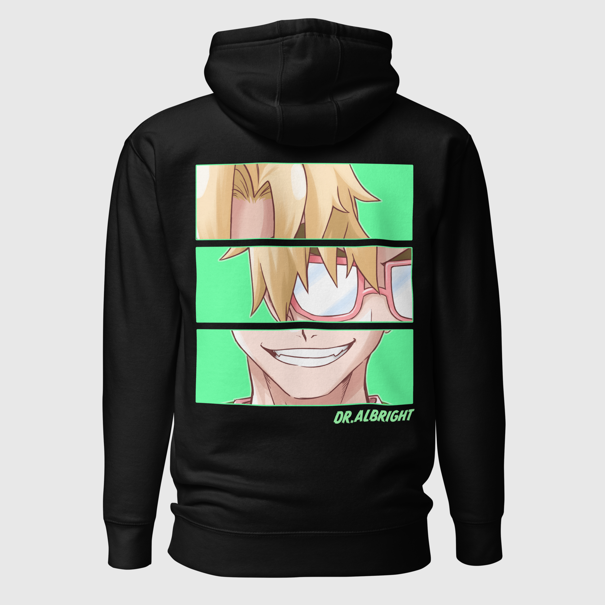 CLINIC OF HORRORS - DR. ALBRIGHT PANELS UNISEX HOODIE WEBTOON ENTERTAINMENT