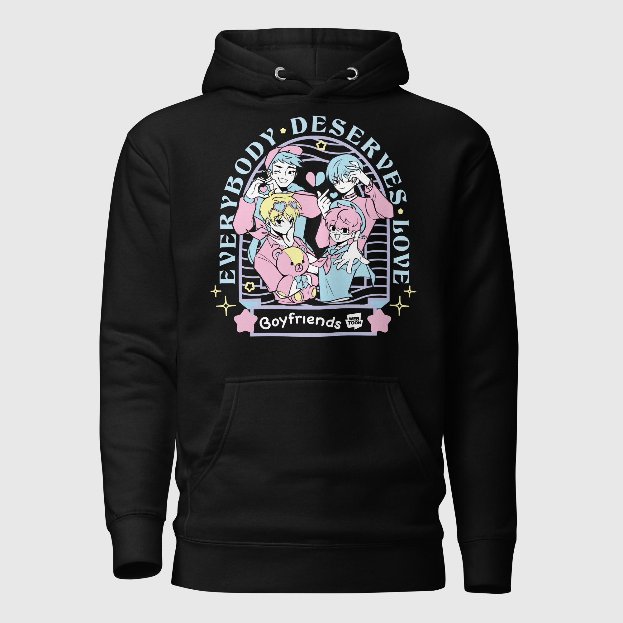 BOYFRIENDS. - EVERYBODY DESERVES LOVE UNISEX HOODIE WEBTOON ENTERTAINMENT