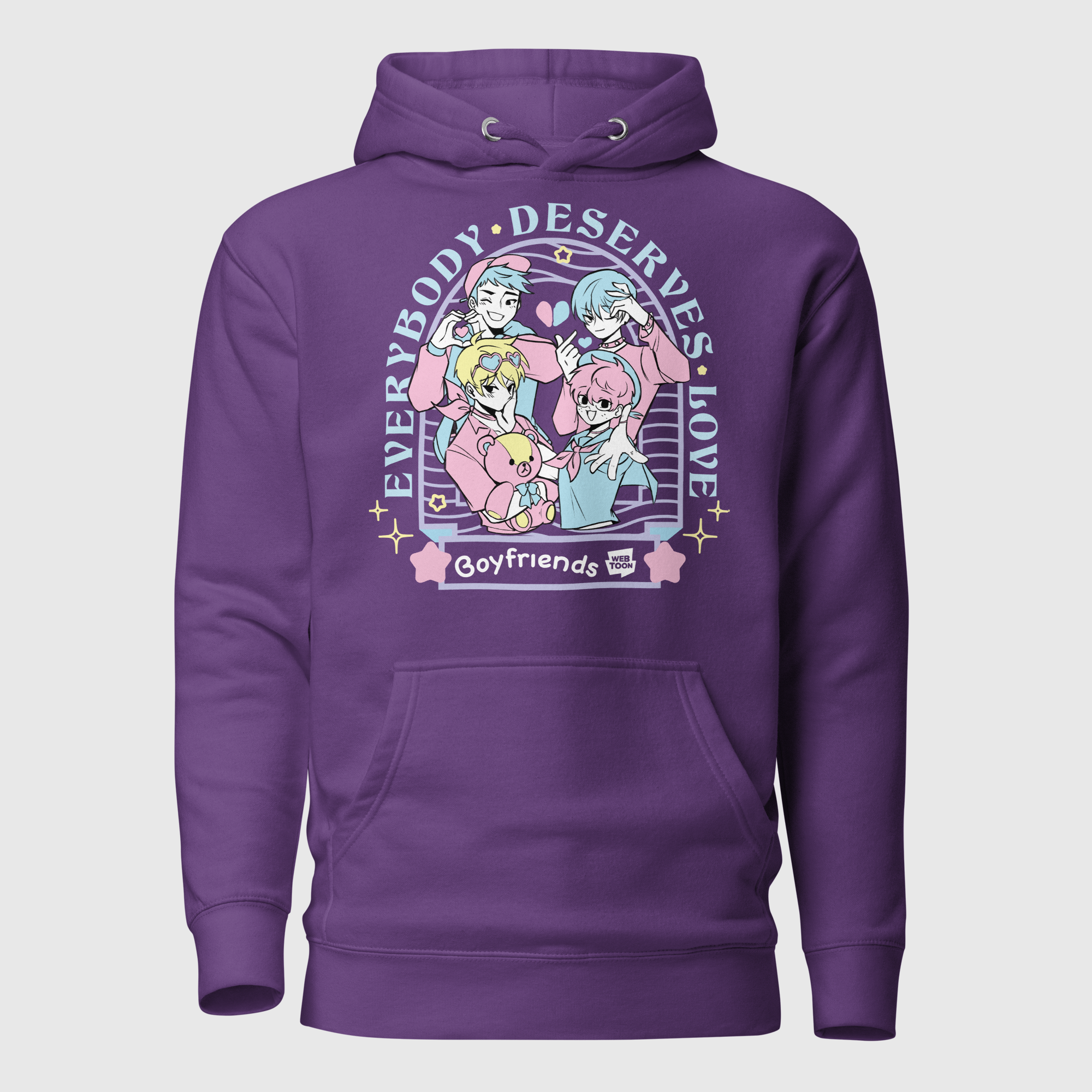 BOYFRIENDS. - EVERYBODY DESERVES LOVE UNISEX HOODIE WEBTOON ENTERTAINMENT