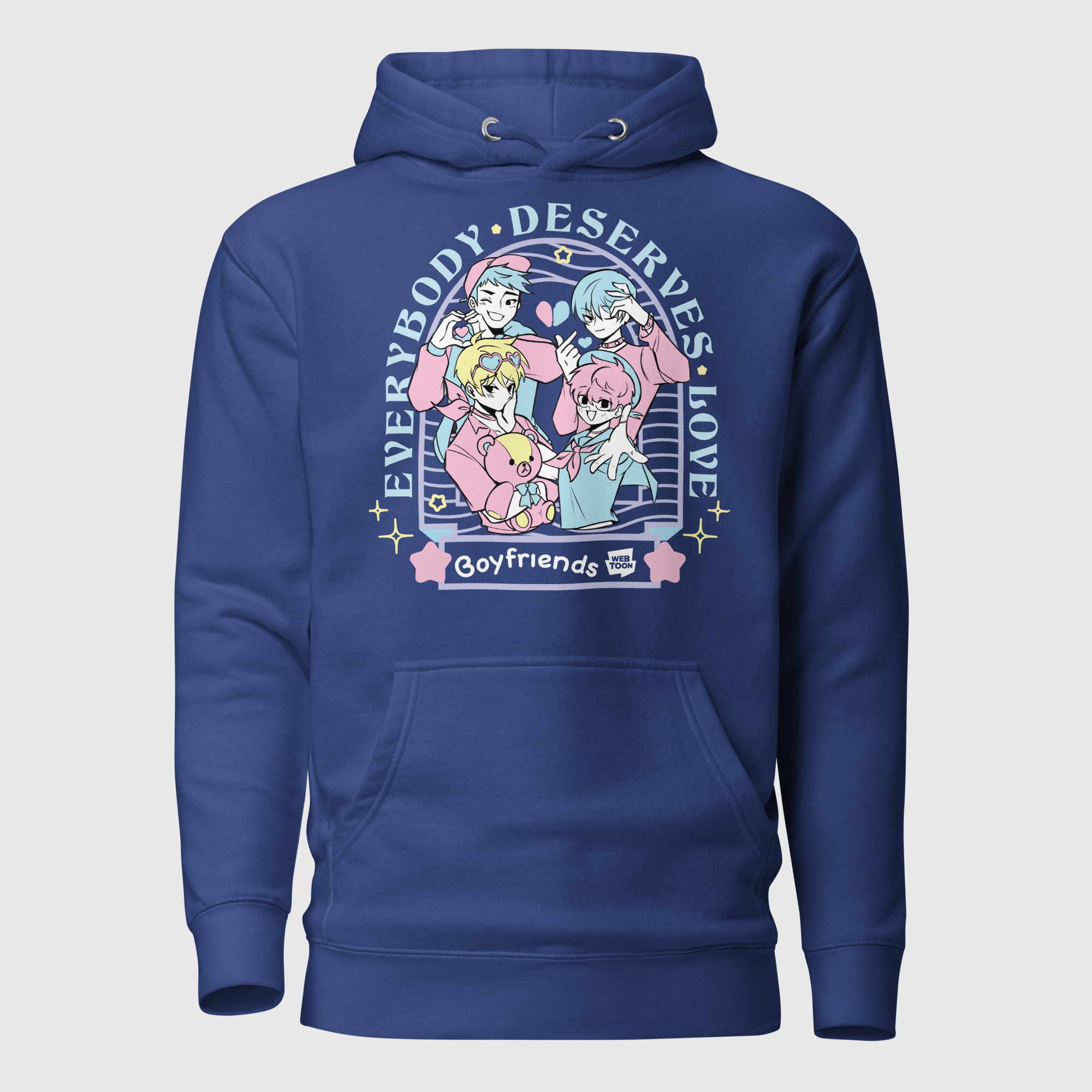 BOYFRIENDS. - EVERYBODY DESERVES LOVE UNISEX HOODIE WEBTOON ENTERTAINMENT