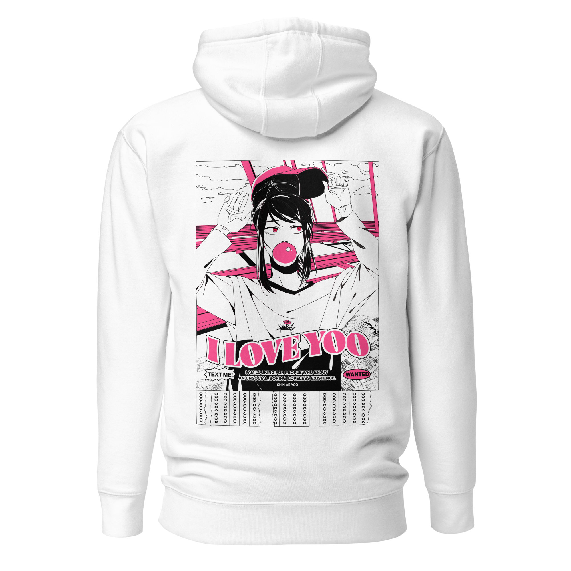 I LOVE YOO - TEXT ME UNISEX HOODIE WEBTOON ENTERTAINMENT
