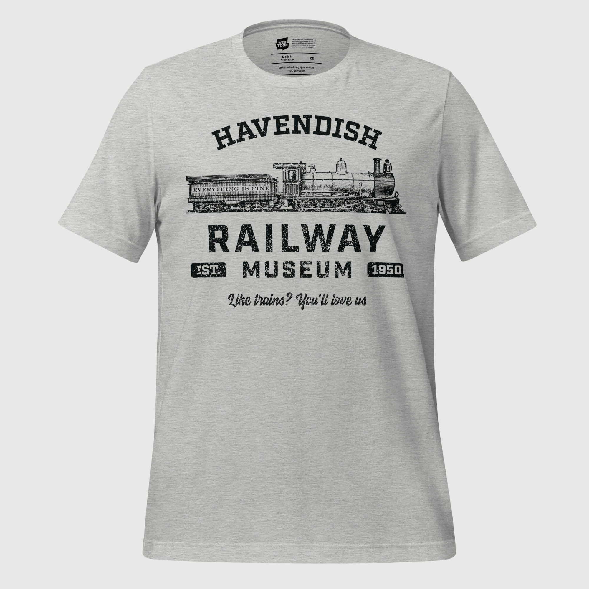 EVERYTHING IS FINE - RAILWAY MUSEUM - UNISEX T-SHIRT WEBTOON ENTERTAINMENT