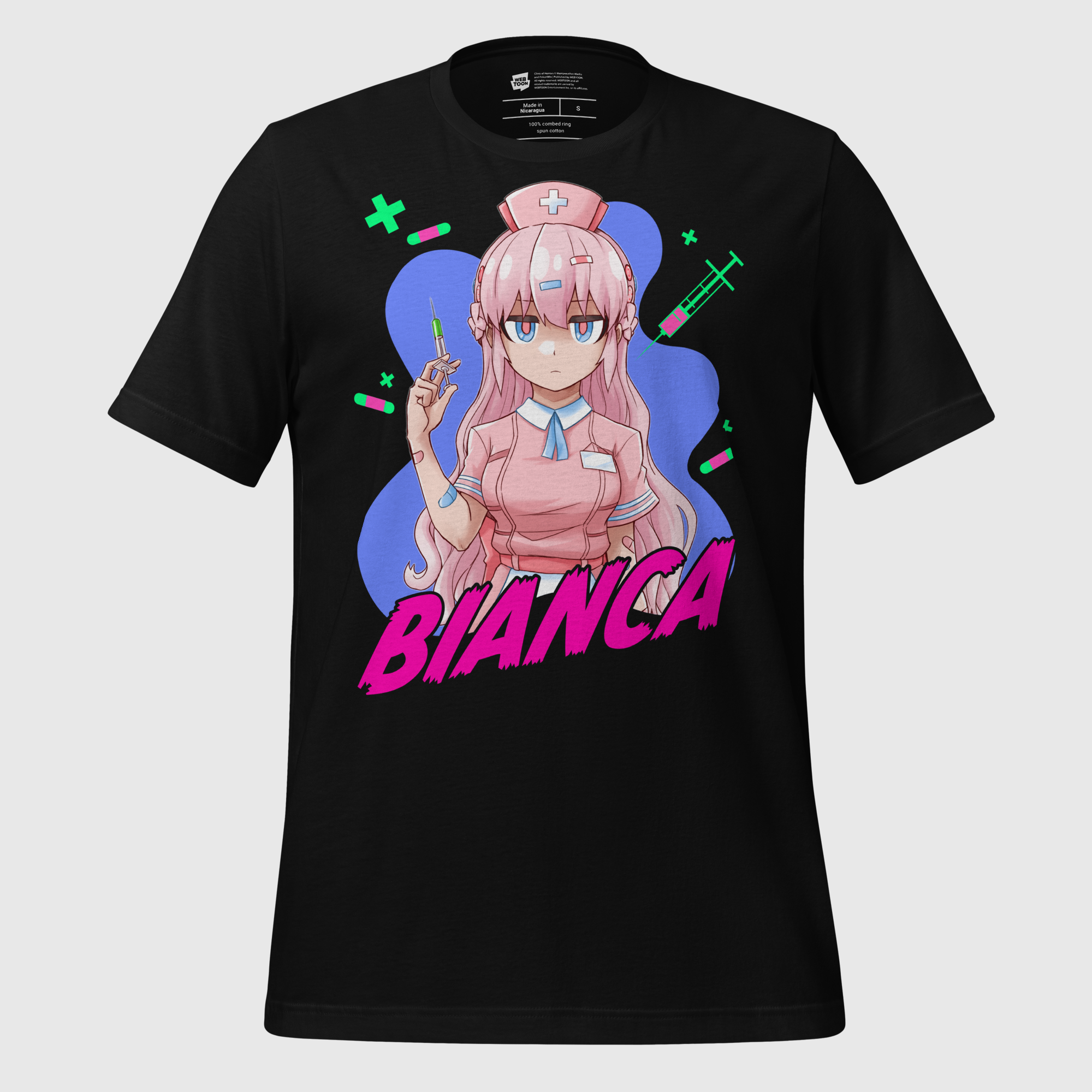 CLINIC OF HORRORS - BIANCA UNISEX T-SHIRT WEBTOON ENTERTAINMENT