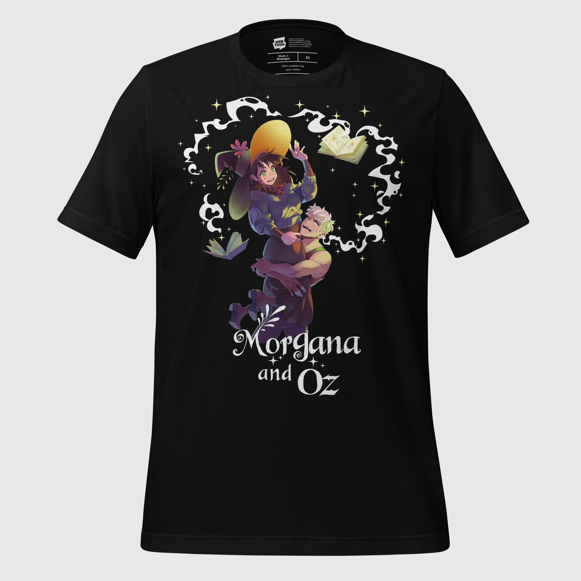 MORGANA & OZ - LIBRARY UNISEX T-SHIRT WEBTOON ENTERTAINMENT