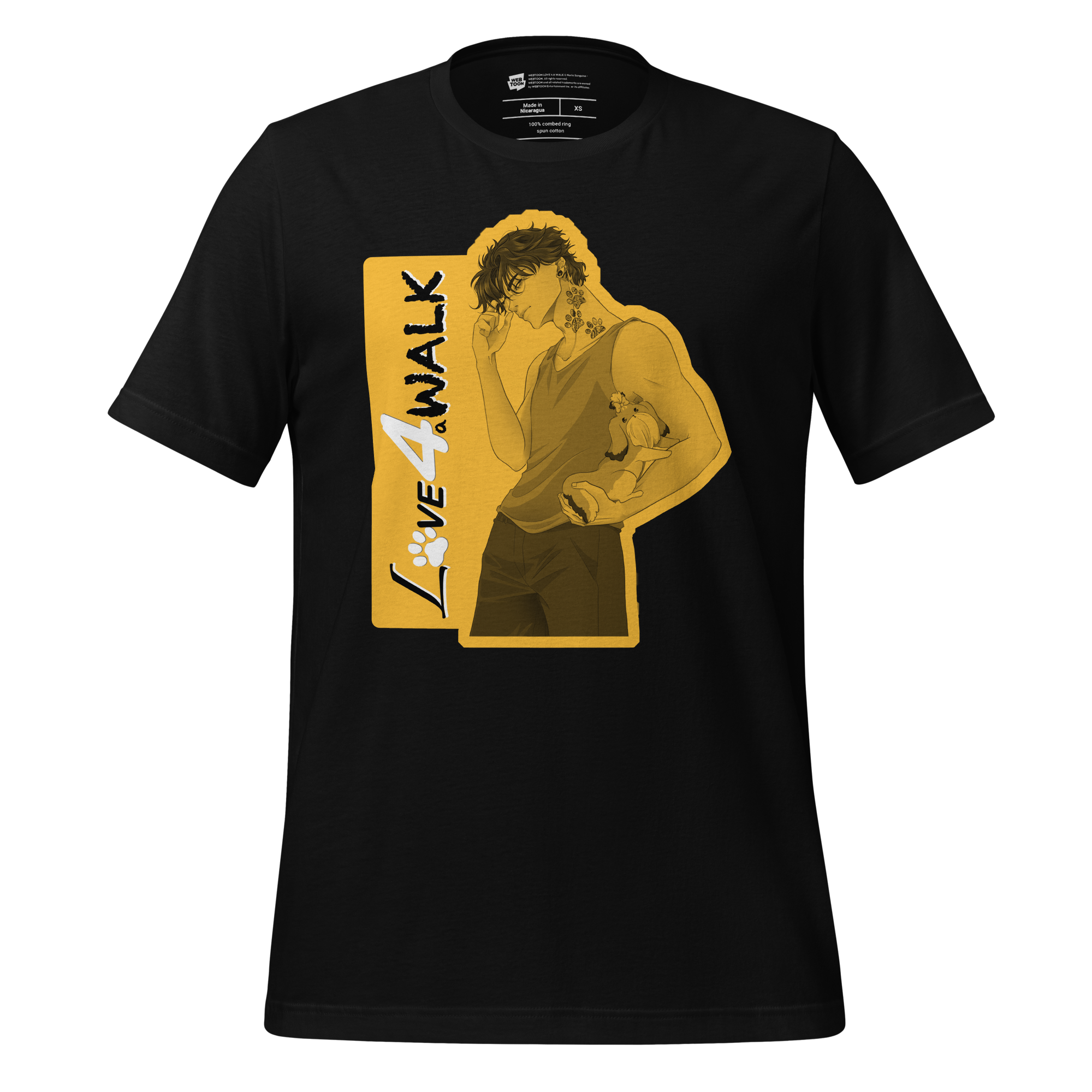 LOVE 4 A WALK - TYLER & TEQUILA BLOCK T-SHIRT WEBTOON ENTERTAINMENT