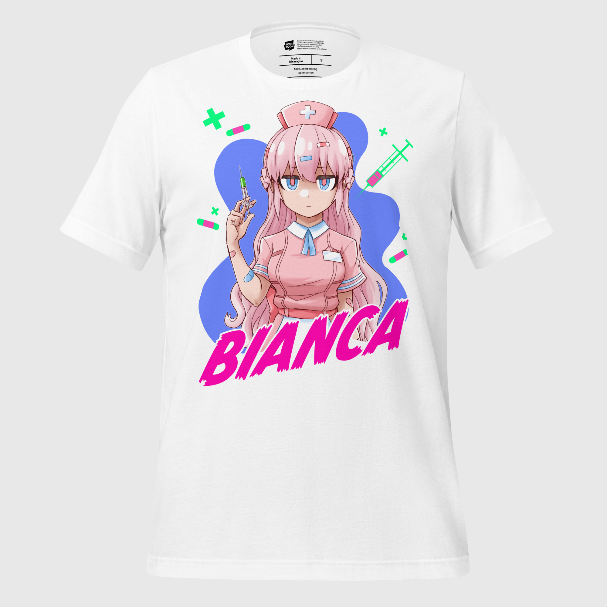 CLINIC OF HORRORS - BIANCA UNISEX T-SHIRT WEBTOON ENTERTAINMENT