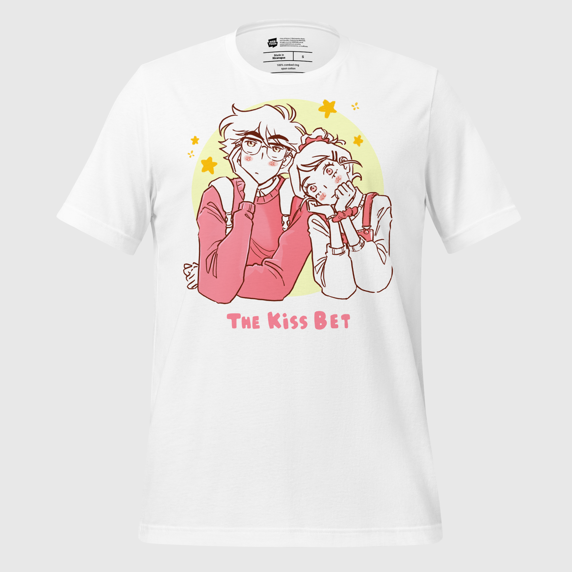 THE KISS BET - OLIVER + SARA LIN UNISEX T-SHIRT WEBTOON ENTERTAINMENT