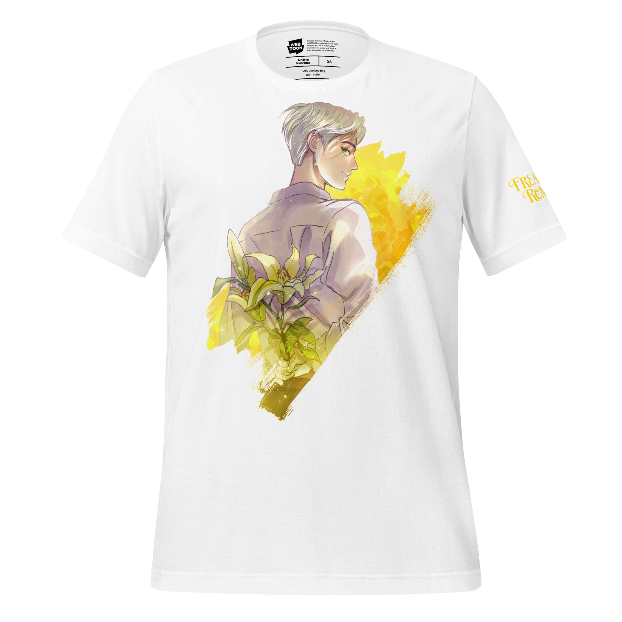 Freaking Romance Sleeve White Unisex T-Shirt WEBTOON ENTERTAINMENT