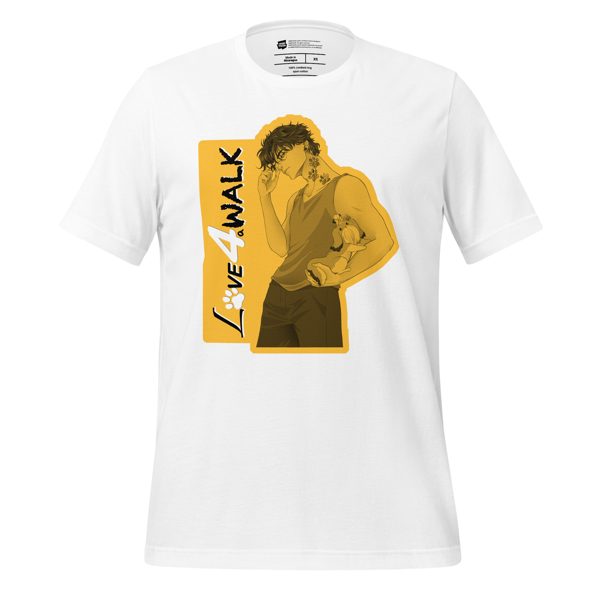 LOVE 4 A WALK - TYLER & TEQUILA BLOCK T-SHIRT WEBTOON ENTERTAINMENT
