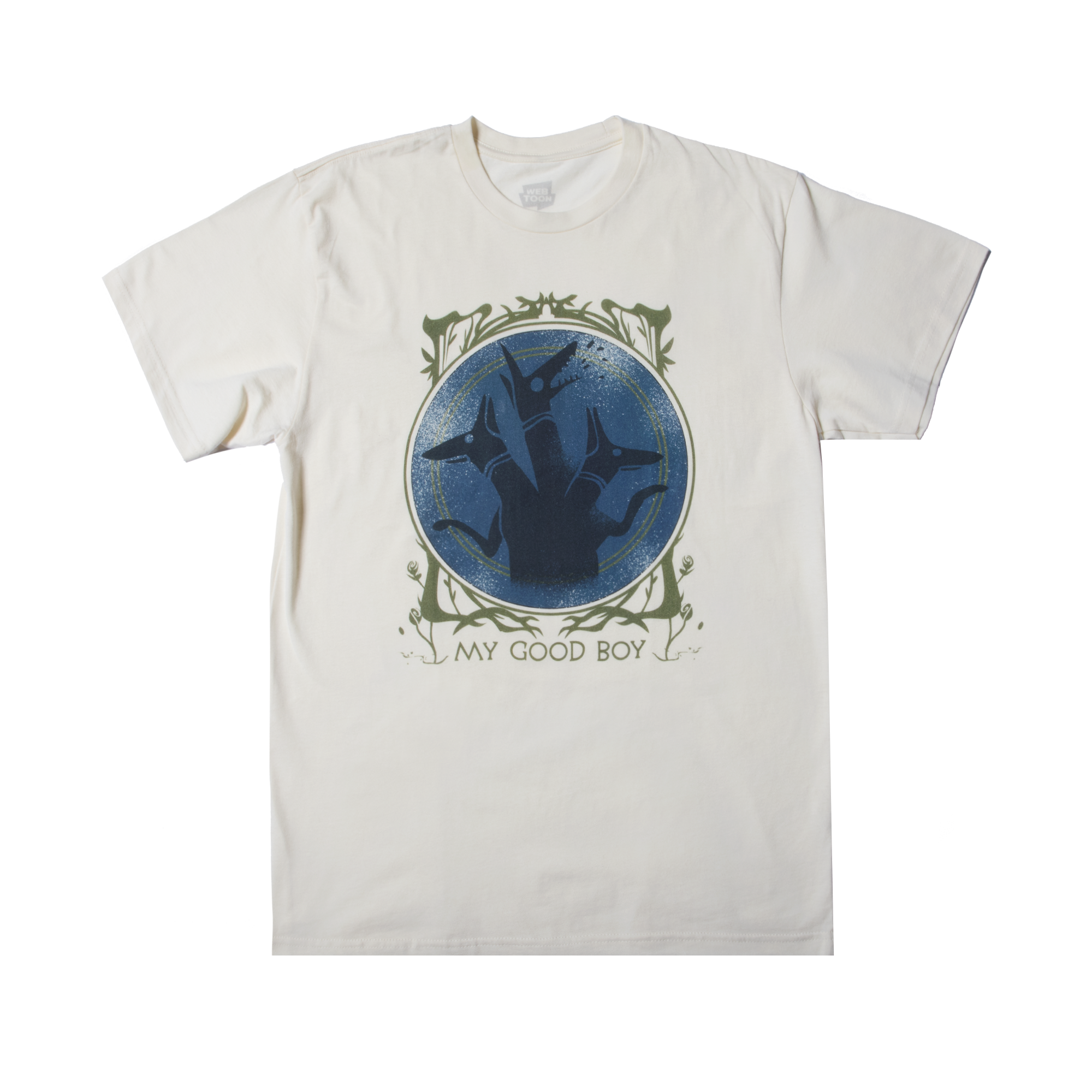 LORE OLYMPUS - CERBERUS GOOD BOY NATURAL UNISEX T-SHIRT WEBTOON ENTERTAINMENT