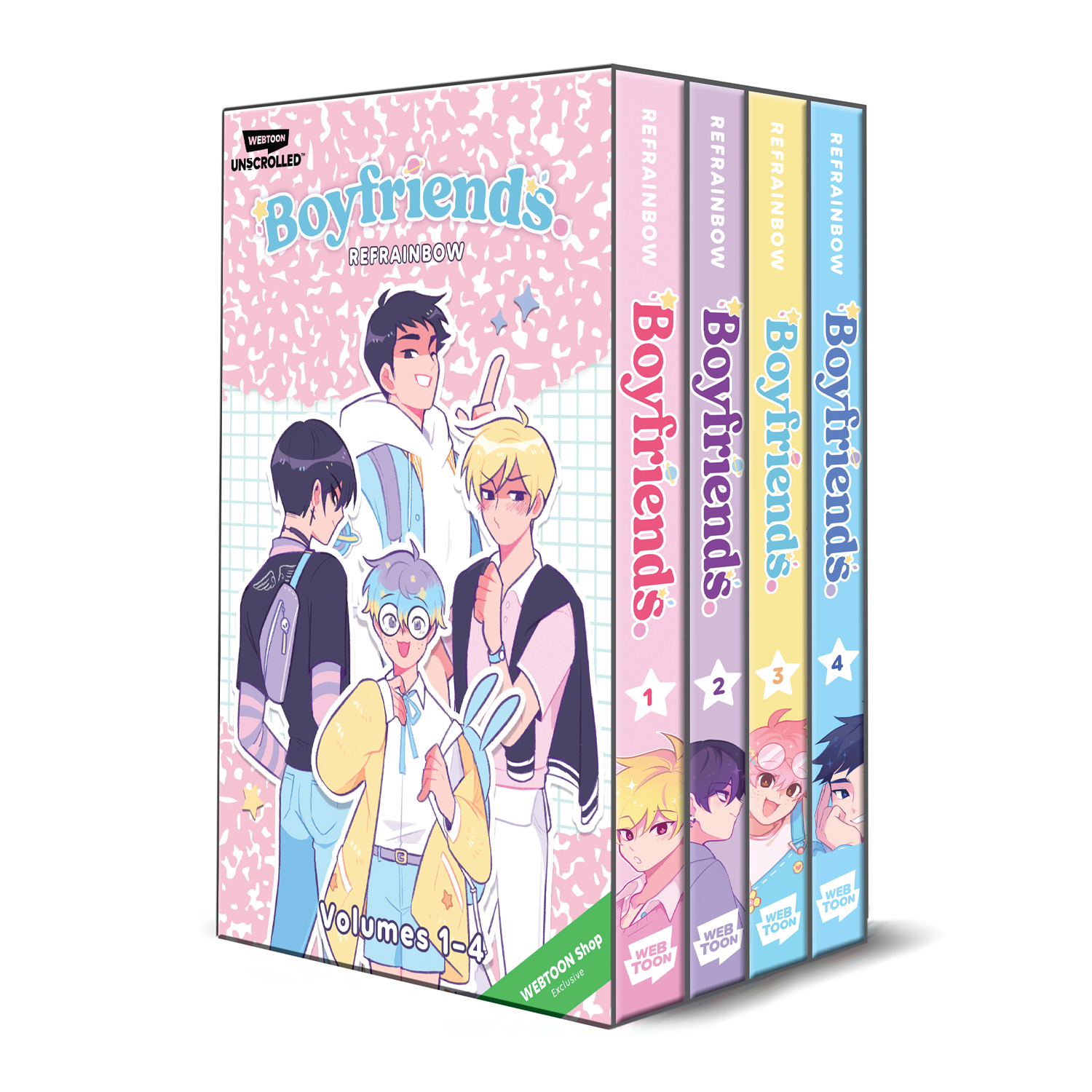 Boyfriends 4 Book Boxed Set (Volumes 1-4) WEBTOON ENTERTAINMENT