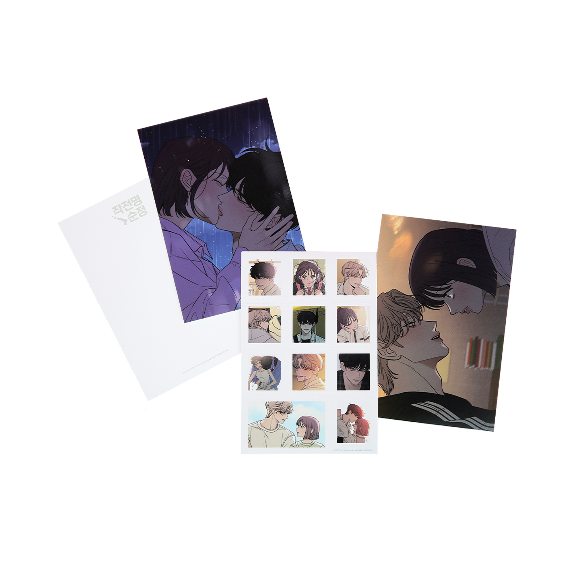 Operation True Love Postcard & Stamp-Style Sticker Set WEBTOON ENTERTAINMENT