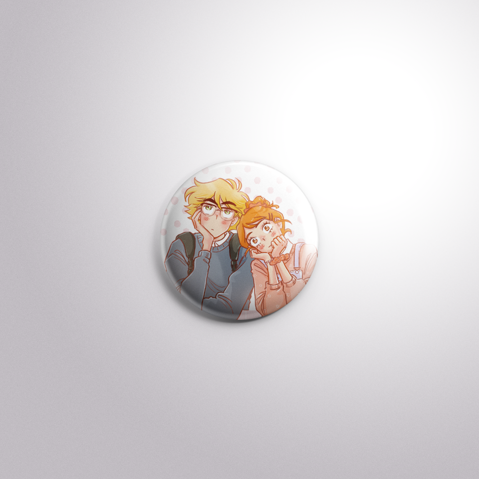 The Kiss Bet Button Badge