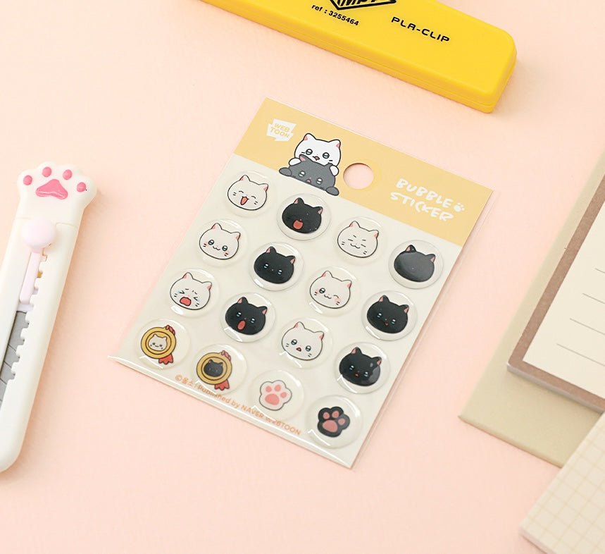 Meow Man_Epoxy Sticker_Chunbae & Nabi Bubble_24C