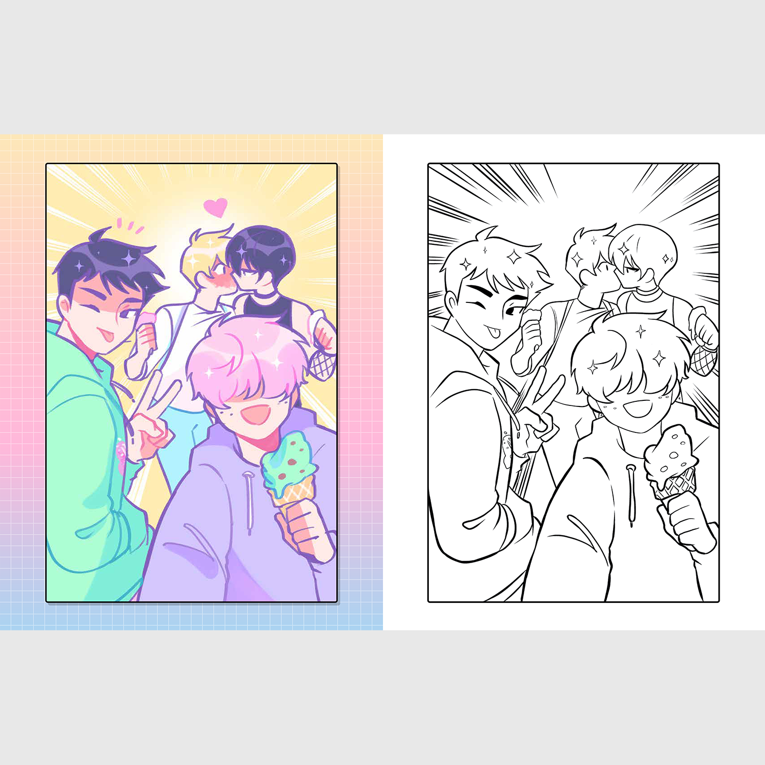 BOYFRIENDS - COLOURING BOOK - Special Edition