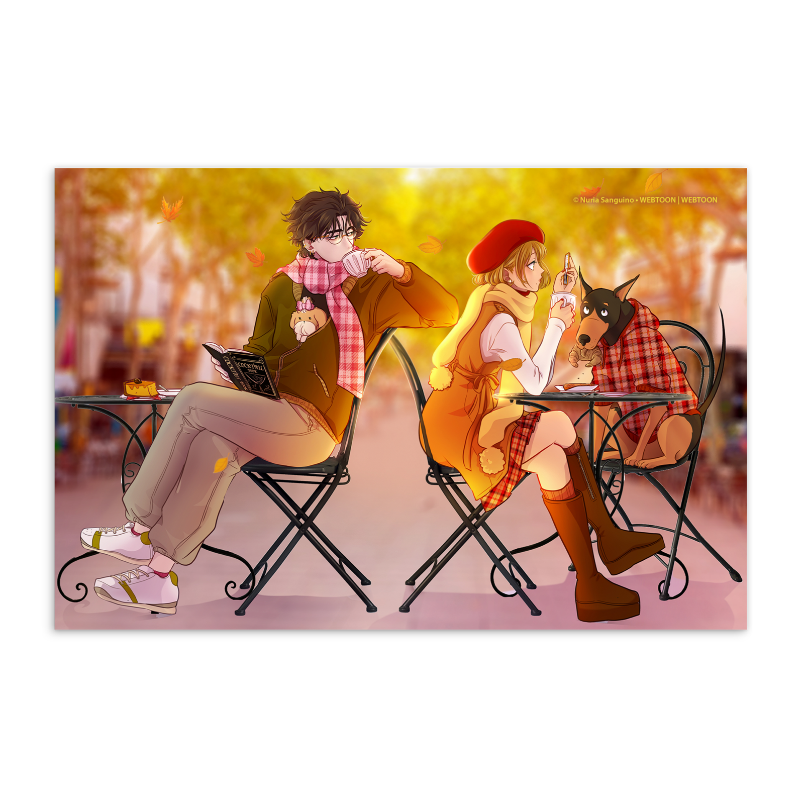 LOVE 4 A WALK - AUTUMN POSTCARD WEBTOON ENTERTAINMENT