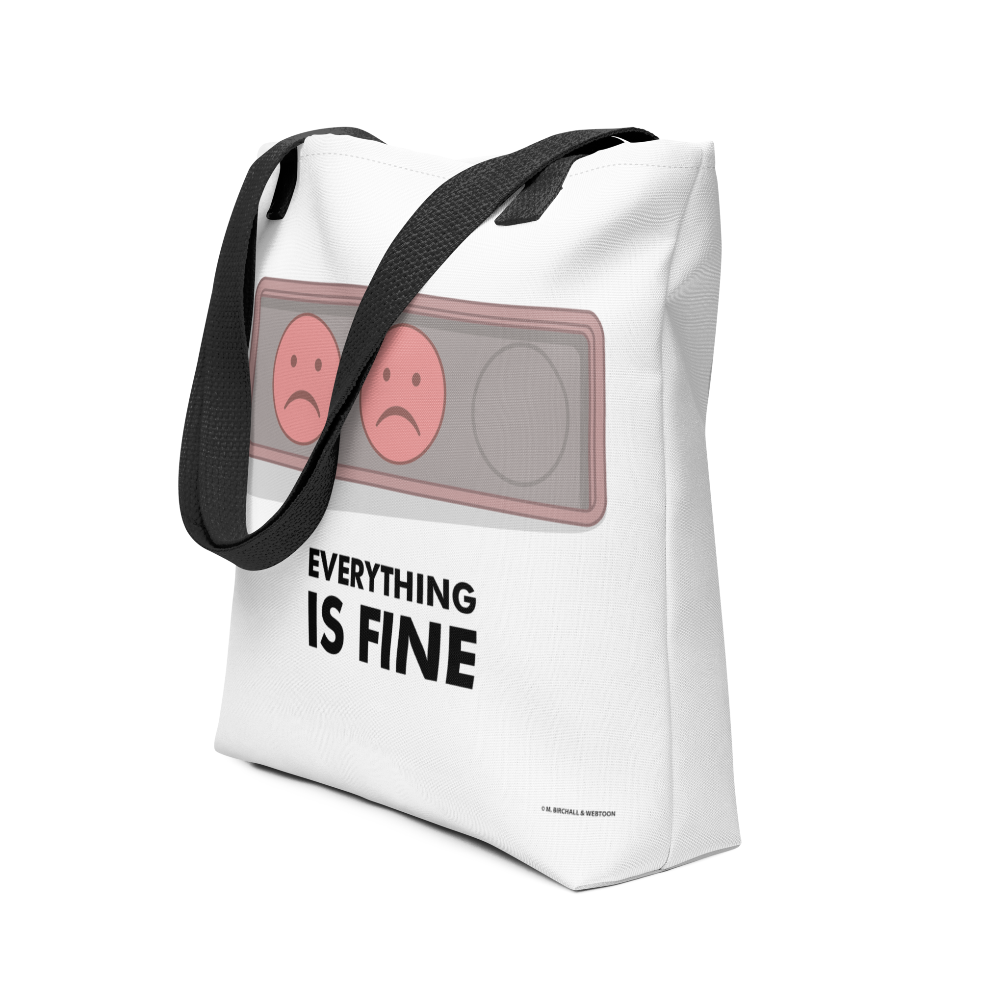 EVERYTHING IS FINE - STATUS BADGE TOTE BAG WEBTOON ENTERTAINMENT