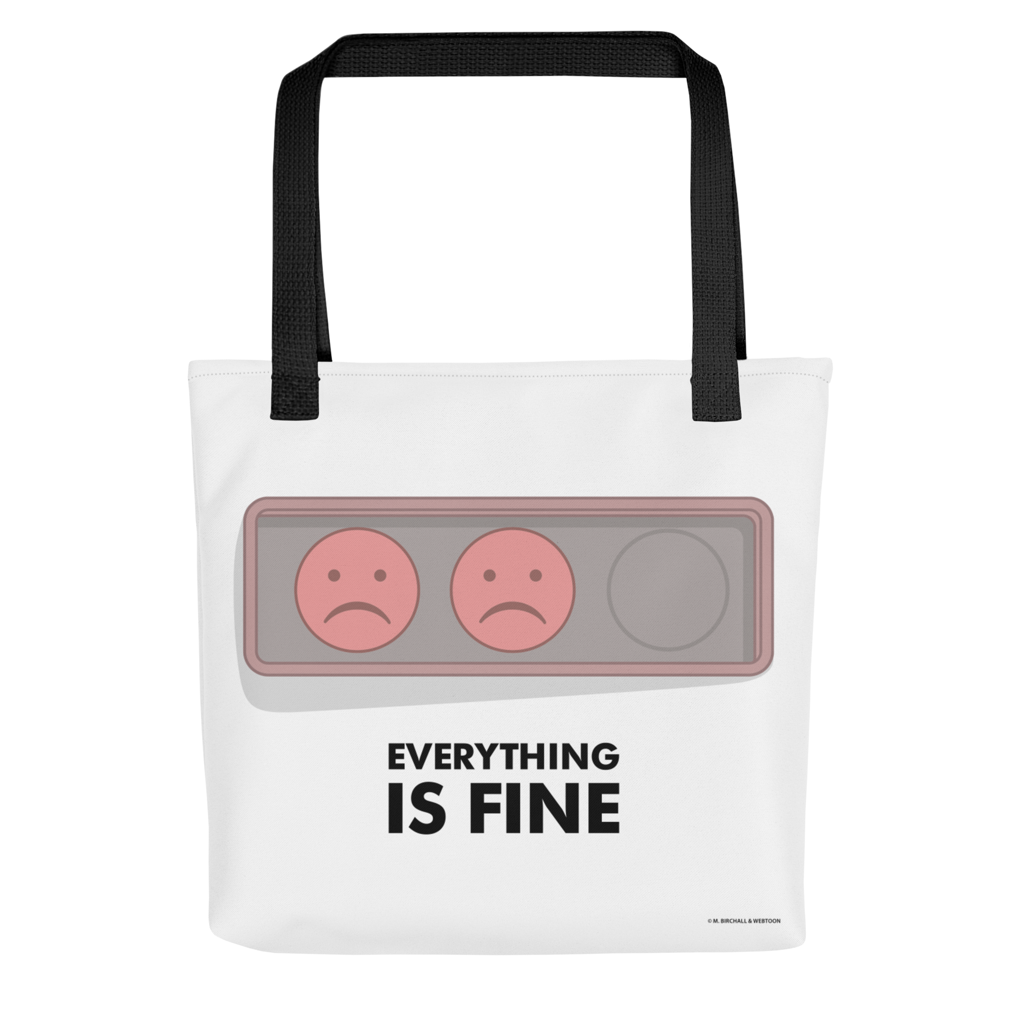 EVERYTHING IS FINE - STATUS BADGE TOTE BAG WEBTOON ENTERTAINMENT