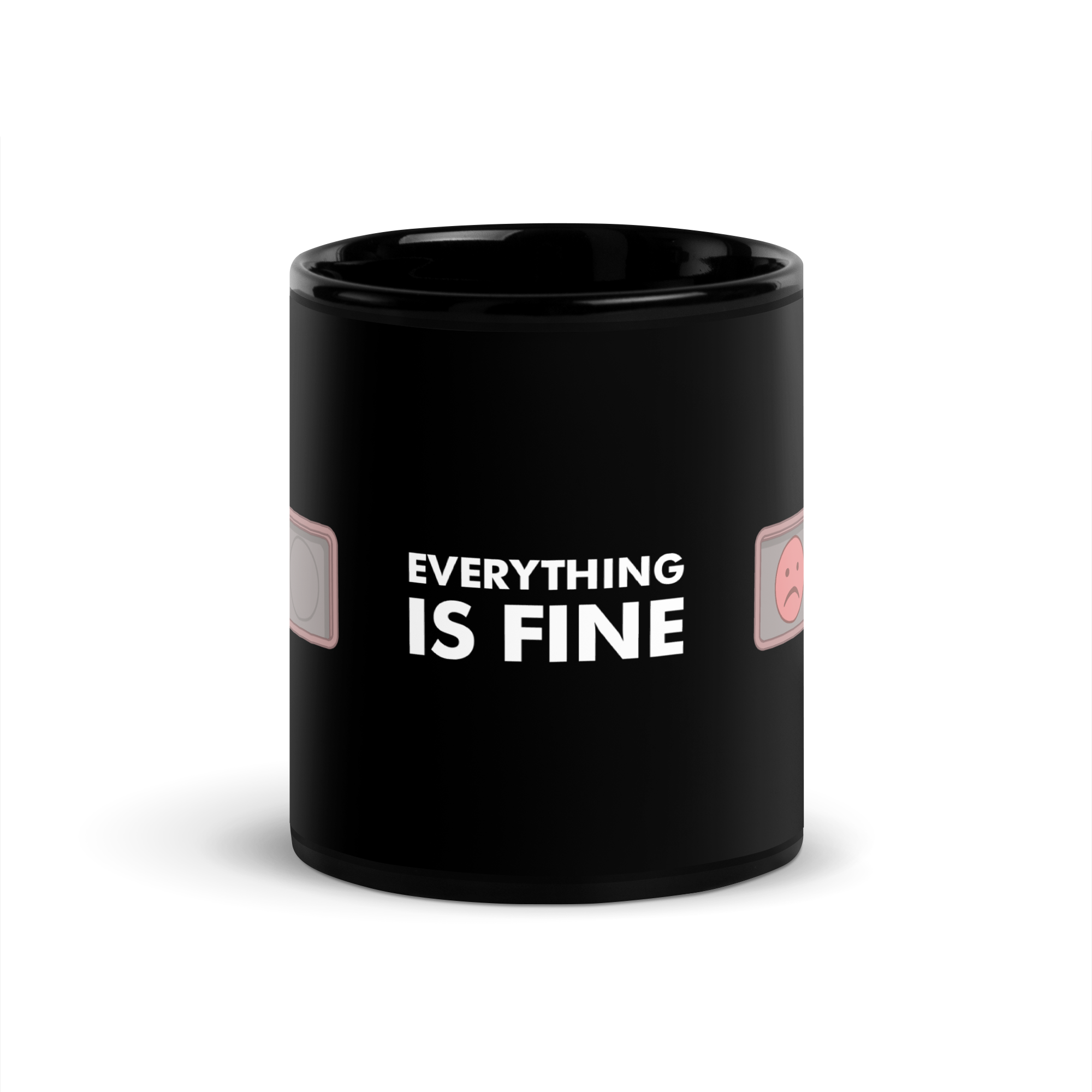 EVERYTHING IS FINE - STATUS BADGE GLOSSY MUG WEBTOON ENTERTAINMENT