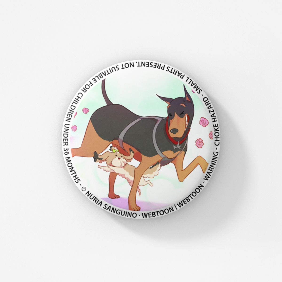 Walk Button Badges LOVE 4 A WALK - BUTTON BADGE SET