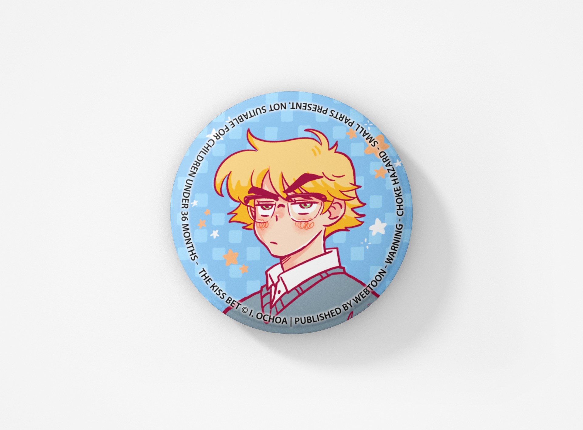 The Kiss Bet Button Badge Set WEBTOON ENTERTAINMENT