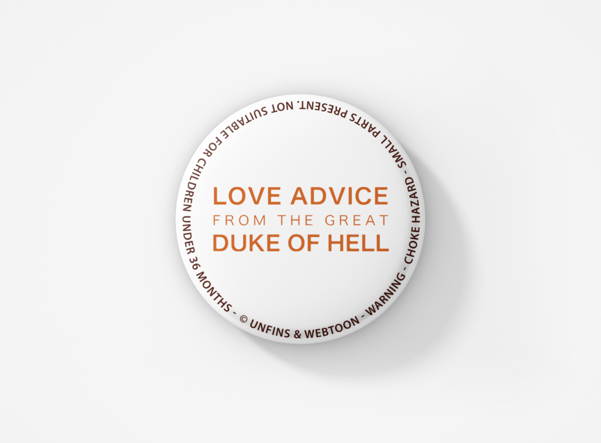 Love Advice from the Great Duke of Hell Button Badge Set WEBTOON ENTERTAINMENT