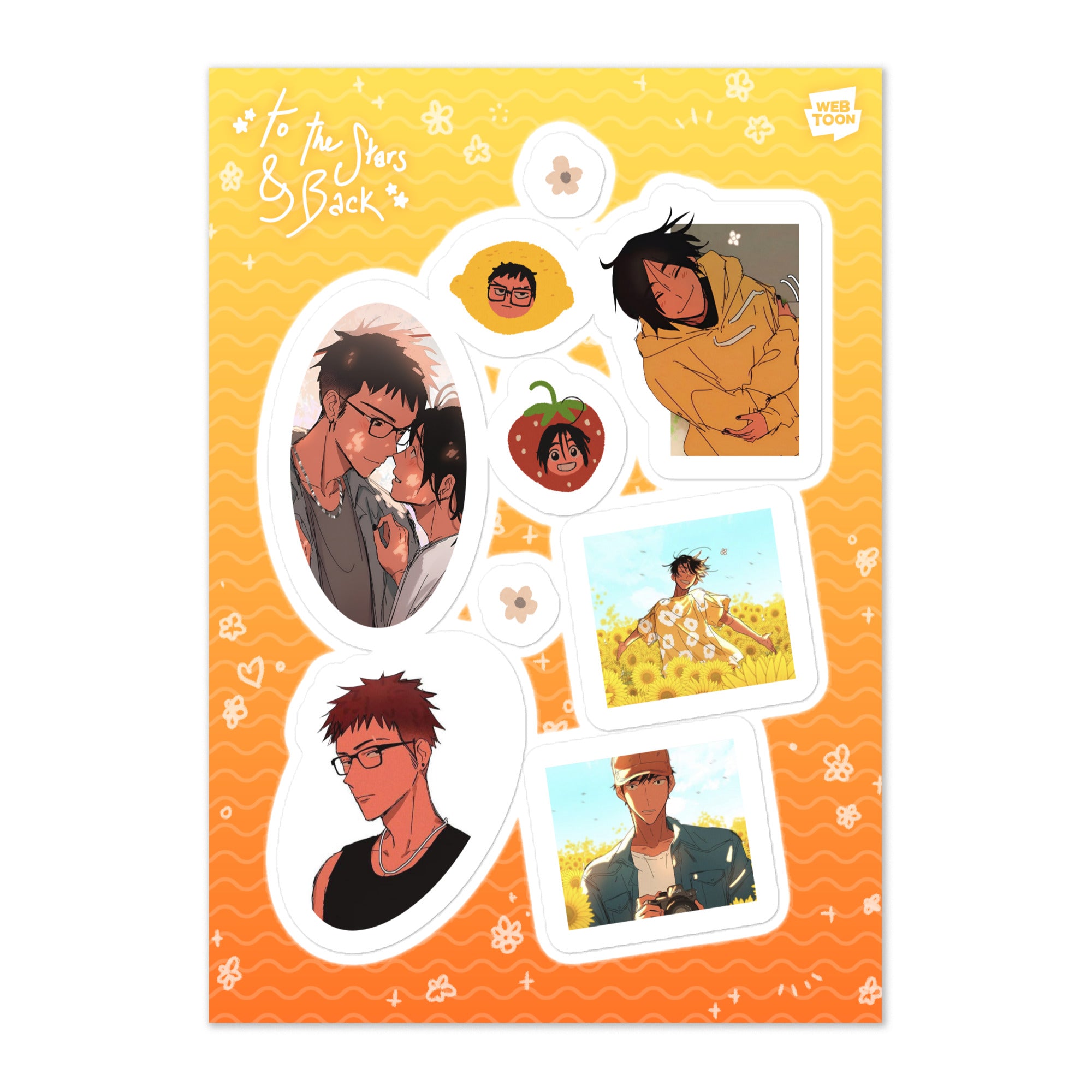 TO THE STARS AND BACK - STICKER SHEET WEBTOON ENTERTAINMENT