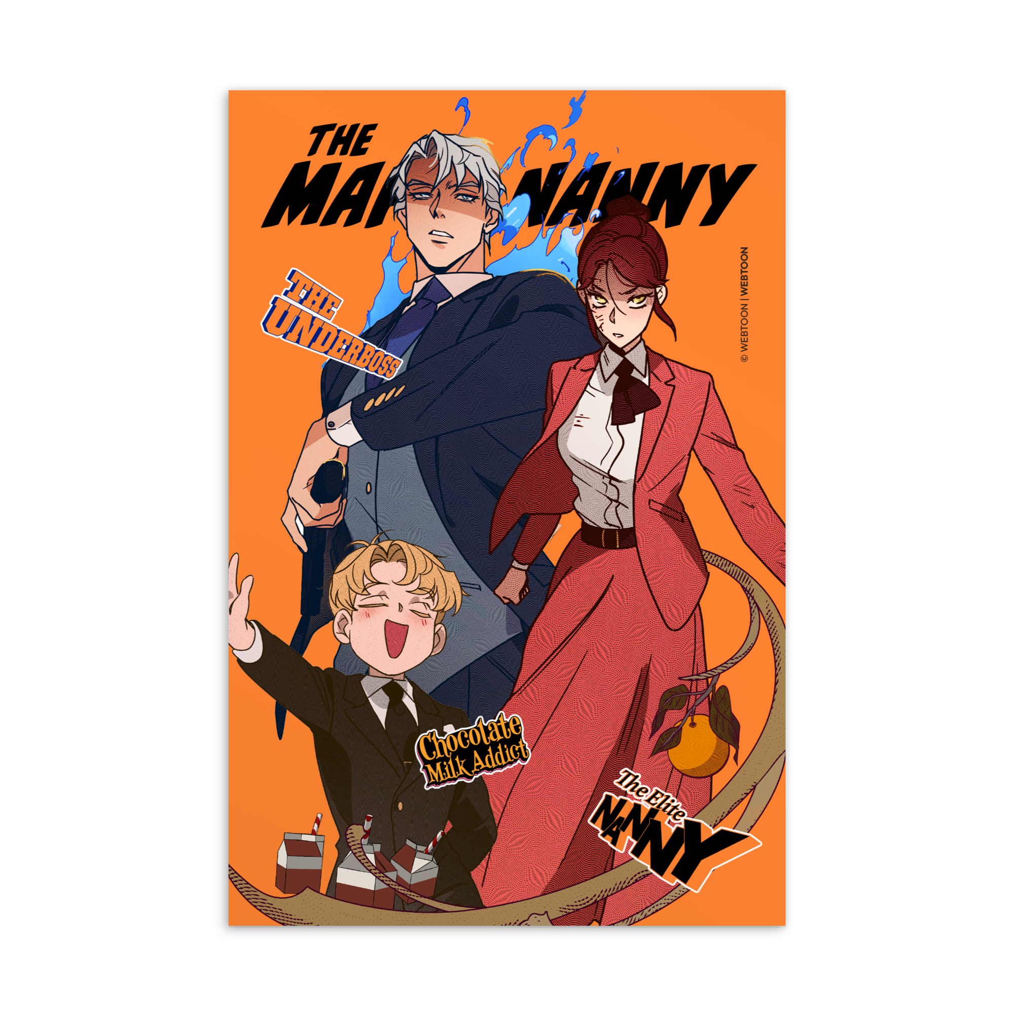 THE MAFIA NANNY - GROUP POSTCARD WEBTOON ENTERTAINMENT