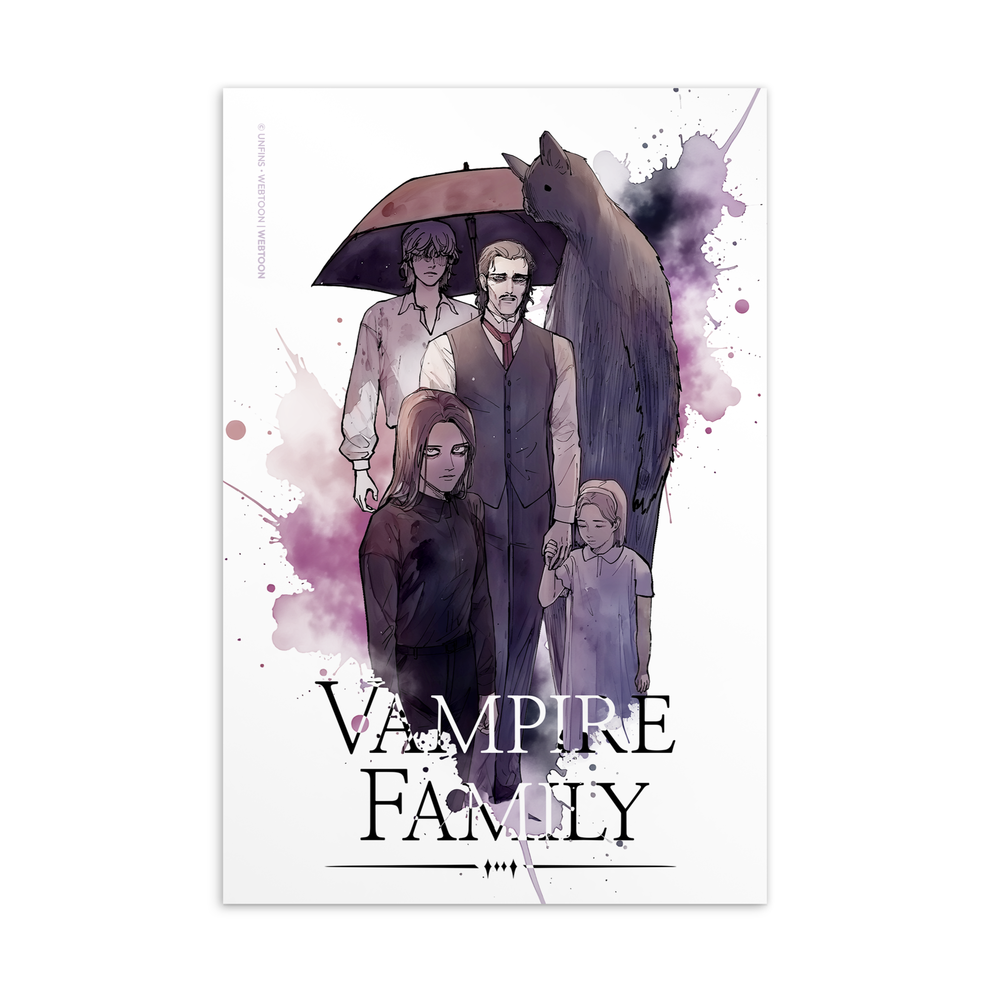 VAMPIRE FAMILY - GROUP POSTCARD WEBTOON ENTERTAINMENT