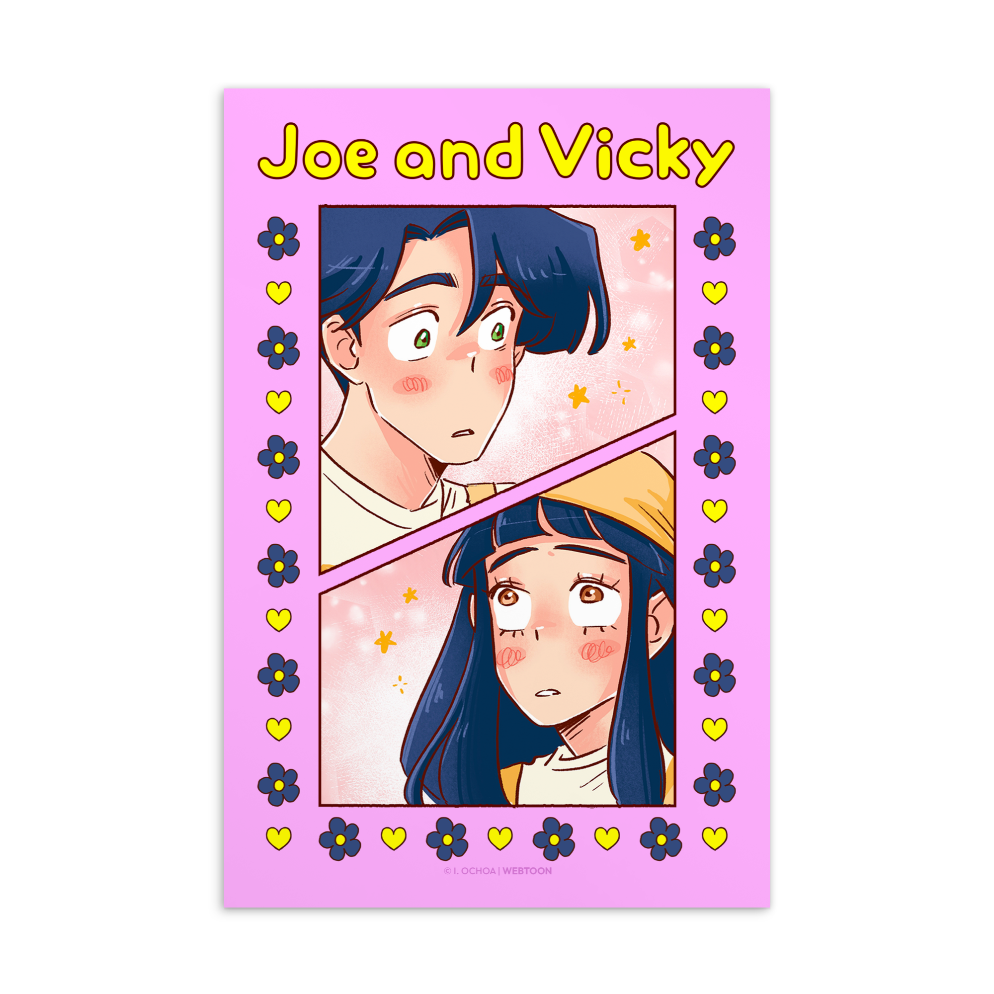 THE KISS BET - JOE AND VICKY POSTCARD WEBTOON ENTERTAINMENT