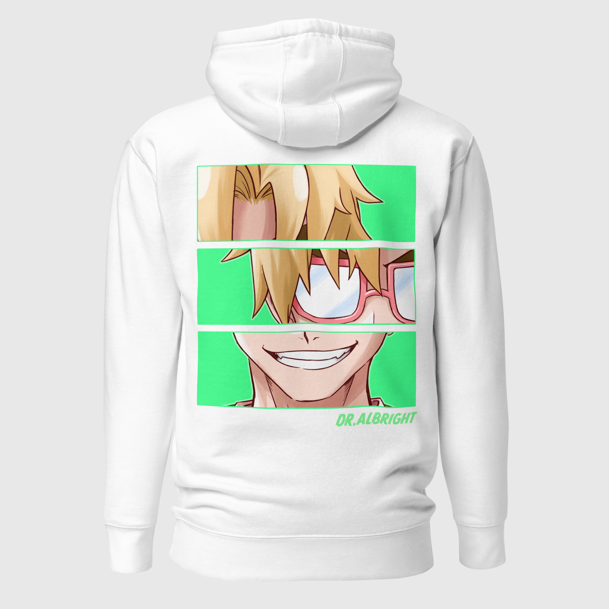 CLINIC OF HORRORS - DR. ALBRIGHT PANELS UNISEX HOODIE WEBTOON ENTERTAINMENT