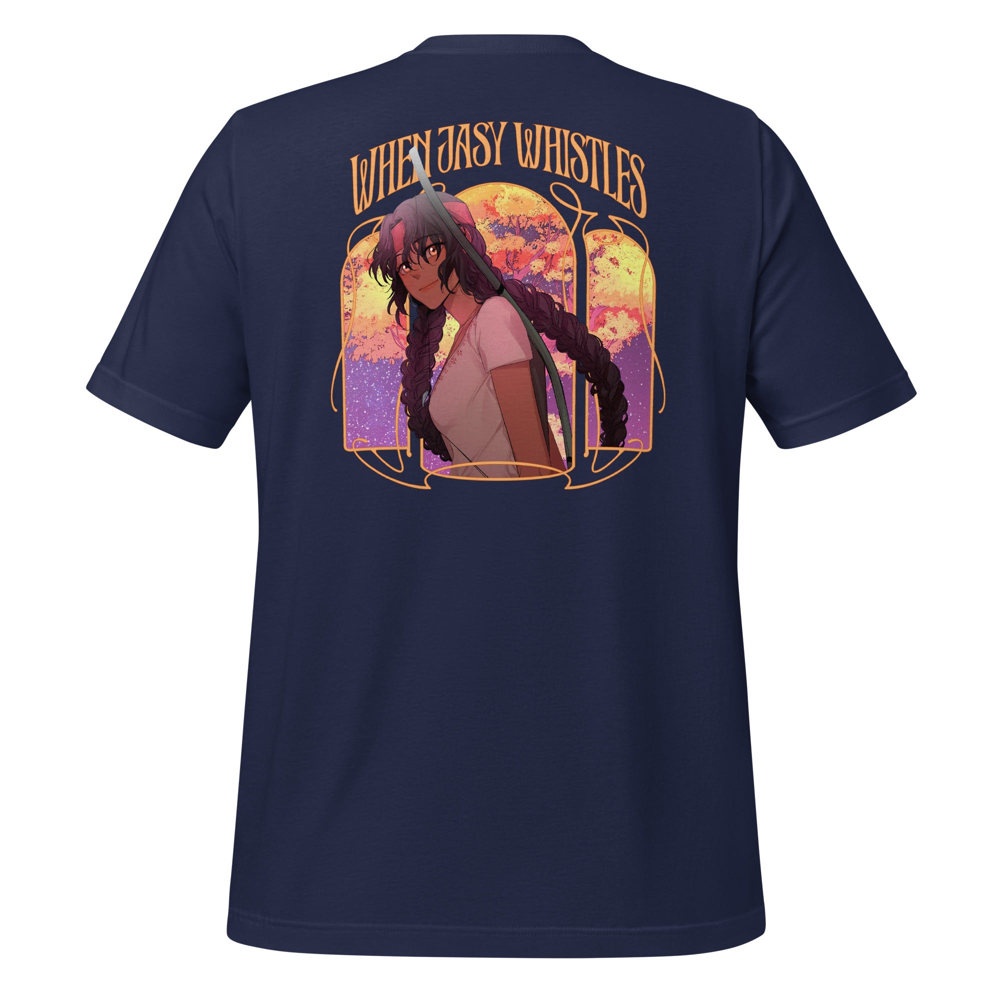 WHEN JASY WHISTLES - NAVY HELA T-SHIRT WEBTOON ENTERTAINMENT