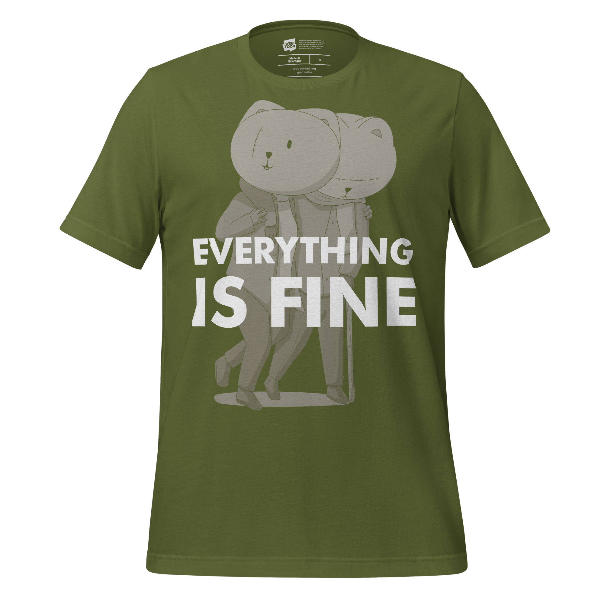 EVERYTHING IS FINE - NICOLE & TIM UNISEX T-SHIRT WEBTOON ENTERTAINMENT