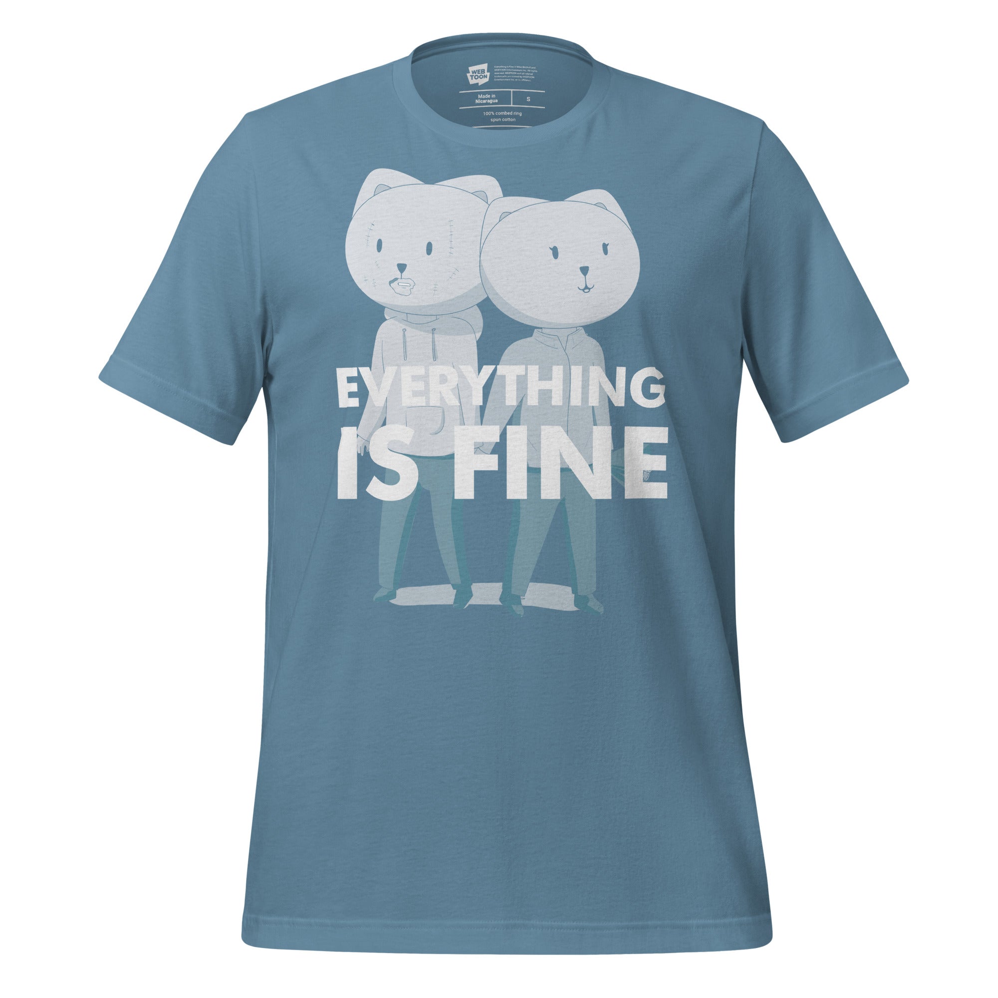 EVERYTHING IS FINE - CHARLIE & JUDY UNISEX T-SHIRT WEBTOON ENTERTAINMENT